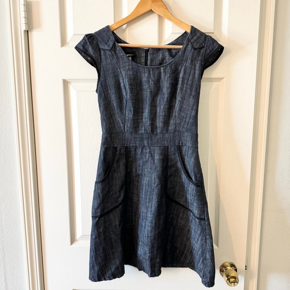 Nooworks Western Wonder Denim Chambray Mini Dress